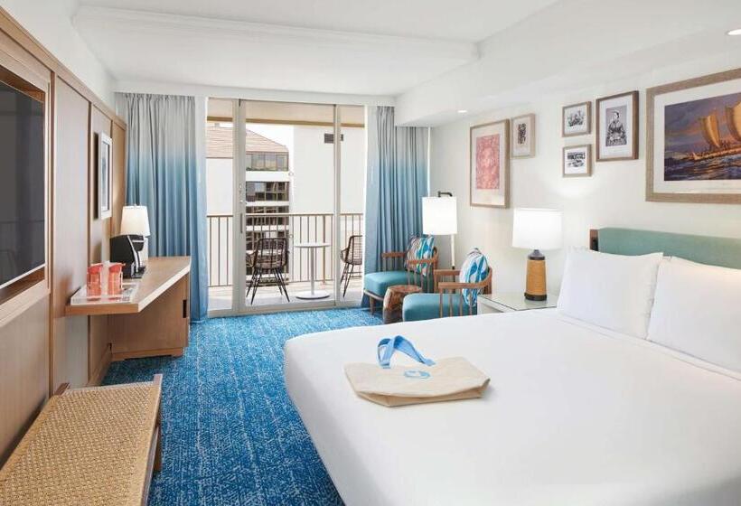 غرفة كلوب سرير كينج, Outrigger Reef Waikiki Beach Resort