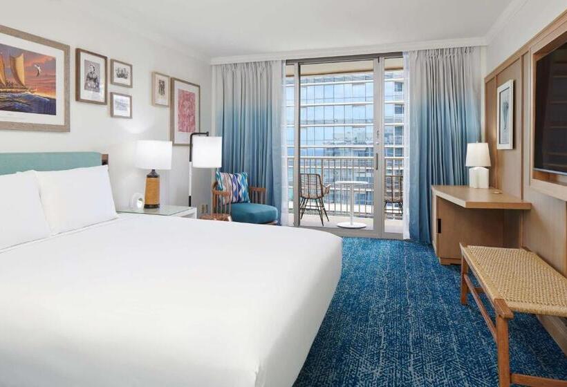 اتاق کلوب با چشم‌انداز, Outrigger Reef Waikiki Beach Resort