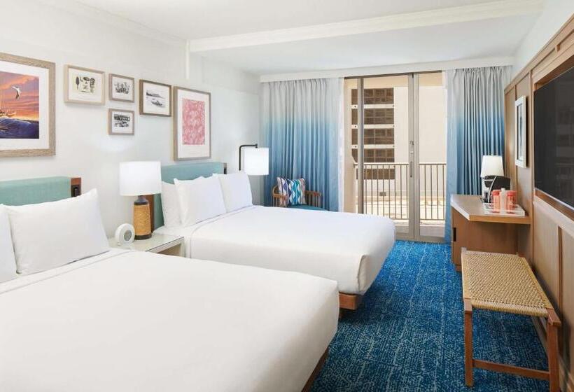Club Room Sea View, Outrigger Reef Waikiki Beach Resort