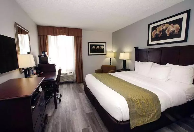 キングサイズベッドのスタンダードルーム, Best Western Paramus Hotel & Suites