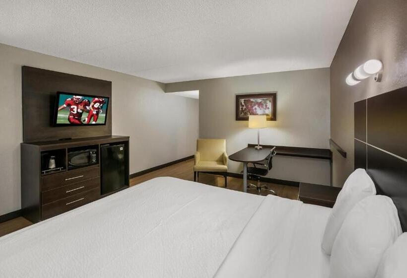 디럭스 룸 킹사이즈 침대, Red Roof Inn Plus+ & Suites Knoxville West Cedar Bluff