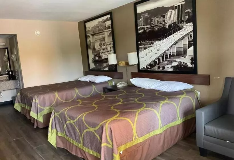 ２ダブルベッドのスタンダードルーム, Super 8 By Wyndham Chattanooga/east Ridge