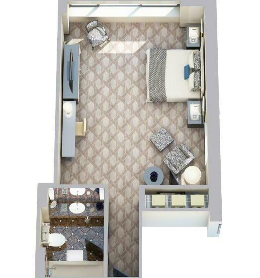 إستوديو قياسى ذو إطلالة, Lotte New York Palace