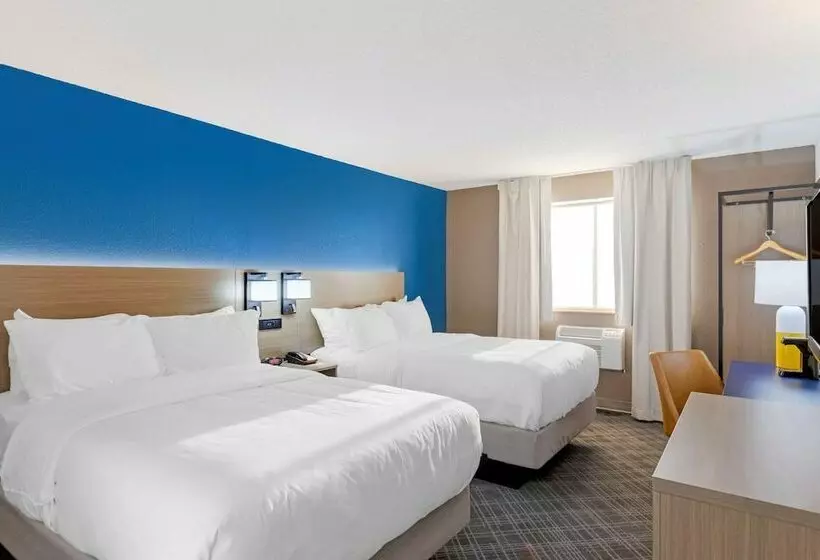 2ダブルベッドのスタンダードルーム, Comfort Inn Detroit Troy