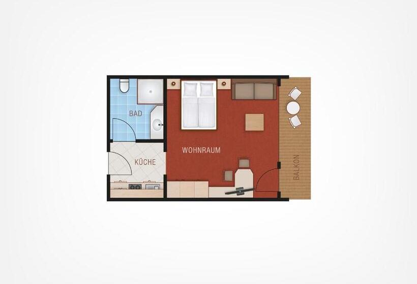 غرفة قياسية, Aparthotel Kleinwalsertal