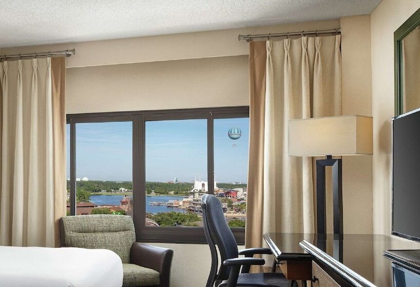 带2个双人床的标准工作室, Hilton Orlando Lake Buena Vista Disney Springs® Area