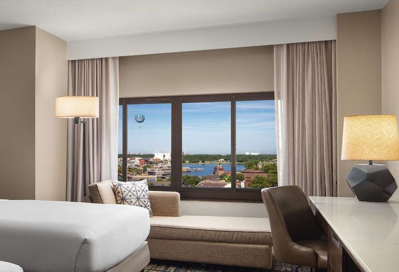 带2个双人床的标准工作室, Hilton Orlando Lake Buena Vista Disney Springs® Area