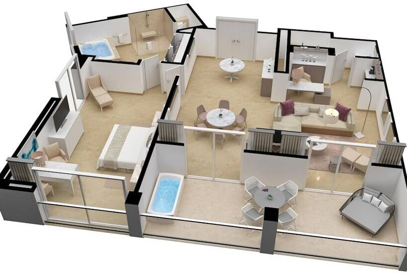プレジデントスイートルーム, Le Blanc Resort Cancun Adults Only   All Inclusive