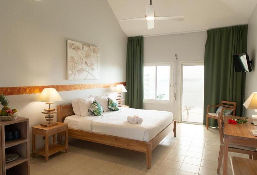 اتاق استاندارد با بالکن و چشمانداز دریا, Hôtel Frégate Bleue