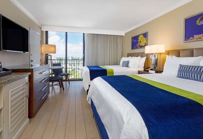غرفه قياسيه سريرين مزدوجين, Wyndham Deerfield Beach Resort