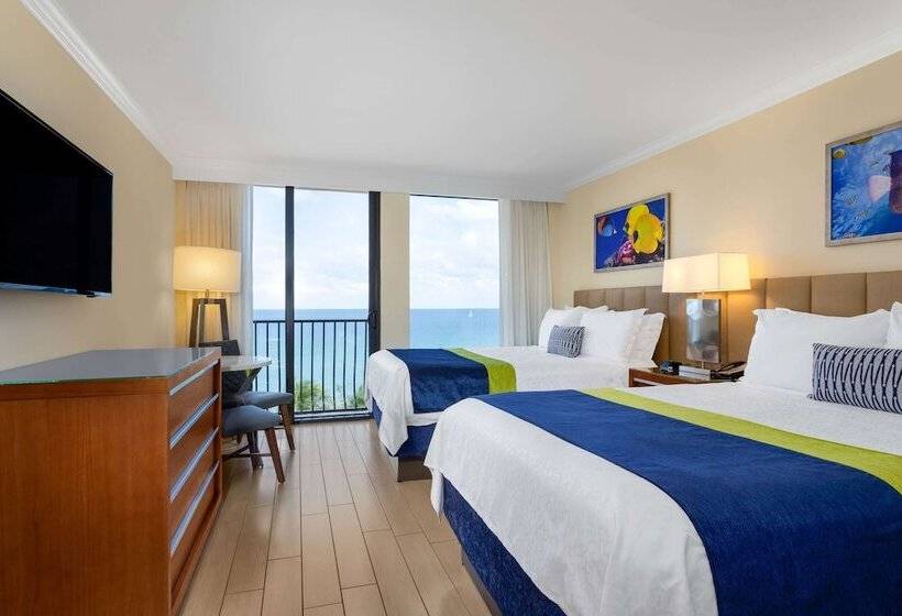 غرفه قياسيه سريرين مزدوجين, Wyndham Deerfield Beach Resort