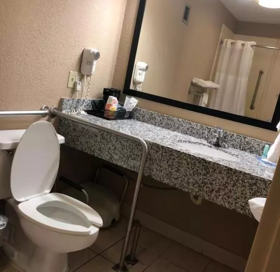 身障者適用キングサイズベッドルーム, Quality Inn Clinton  Laurens I26