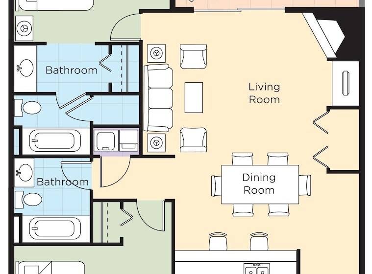 Апартаменты 2 Спальни, Worldmark Lake Of The Ozarks
