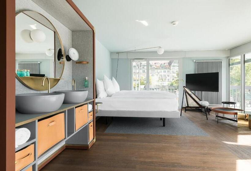 带河湖景观的套房, Aare Thun