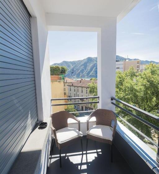 발코니 스탠다드 싱글 룸, Besso Lugano Center