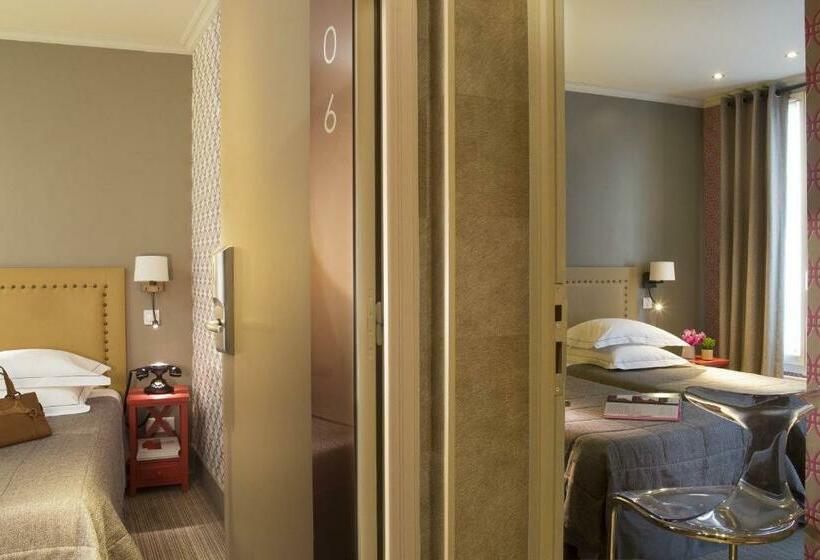 آپارتمان یک خوابه با دری مشترک که هال را جدا می کند., Apollon Montparnasse