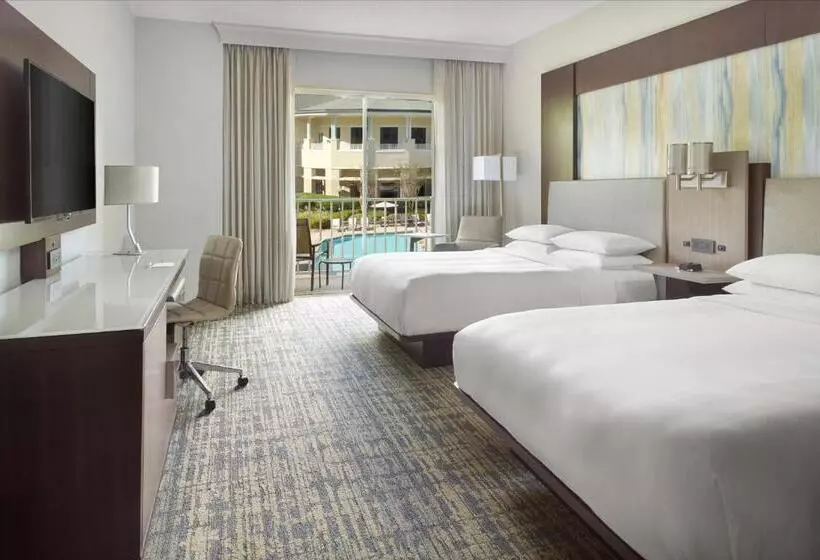 2ダブルベッドのスタンダードルーム, Atlanta Evergreen Lakeside Resort
