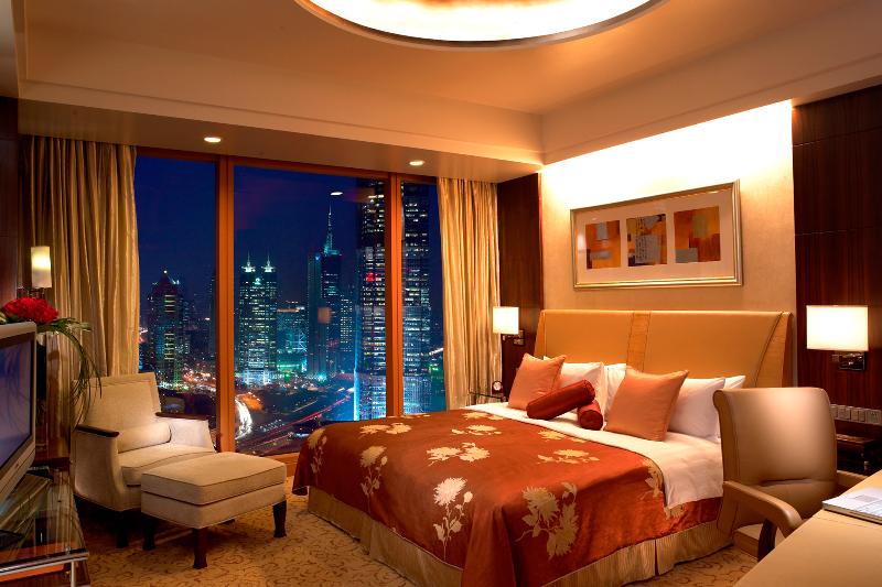 Büyük Çift Kişilik Yataklı Executive Oda, Pudong Shangrila, Shanghai