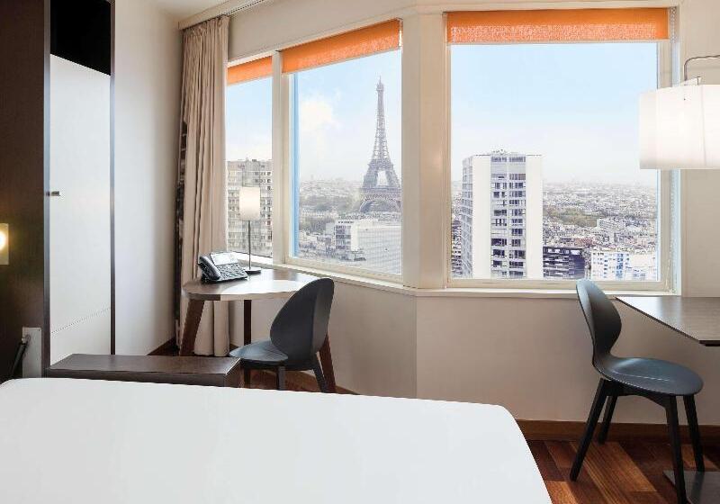 带观景的标准工作室, Aparthotel Adagio Paris Centre Tour Eiffel