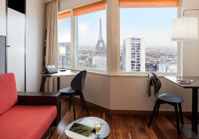 带观景的标准工作室, Aparthotel Adagio Paris Centre Tour Eiffel