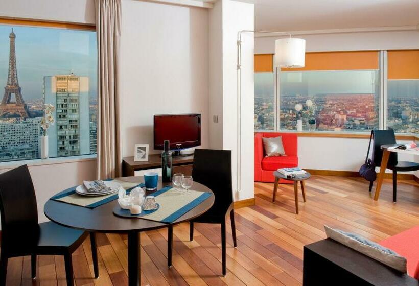 带1个卧室带观景的公寓, Aparthotel Adagio Paris Centre Tour Eiffel