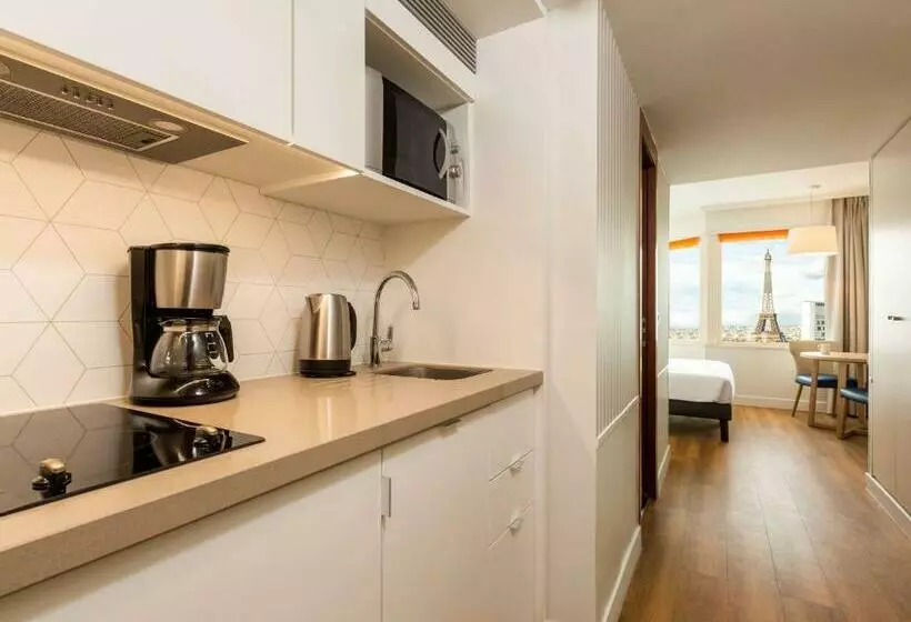 ビュー有りのスタンダードワンルーム, Aparthotel Adagio Paris Centre Tour Eiffel