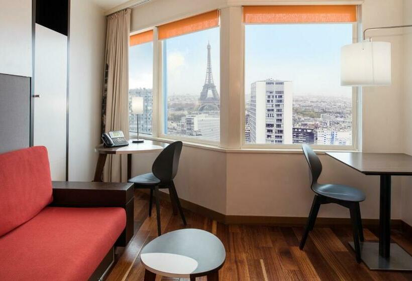 带观景的标准工作室, Aparthotel Adagio Paris Centre Tour Eiffel