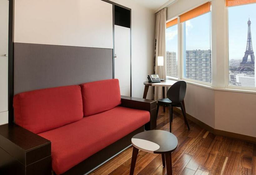 带观景的标准工作室, Aparthotel Adagio Paris Centre Tour Eiffel