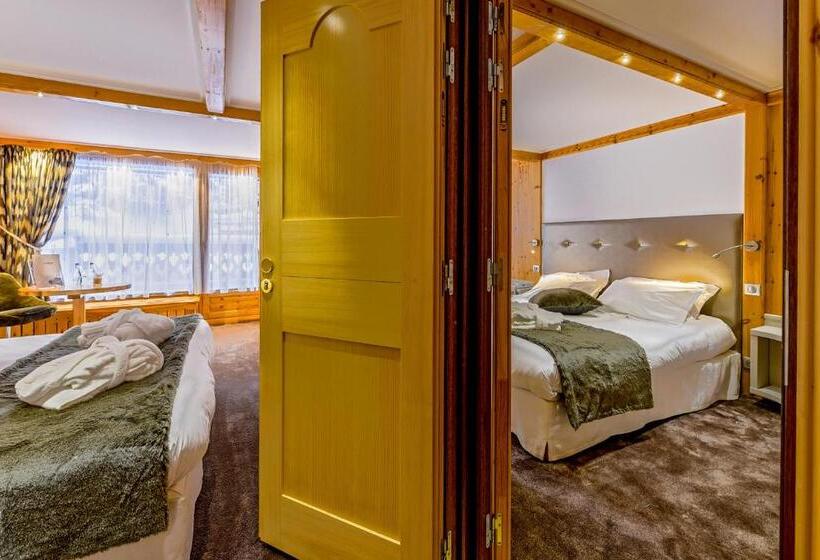 סוויטה משפחתית, Hôtel Les Sherpas