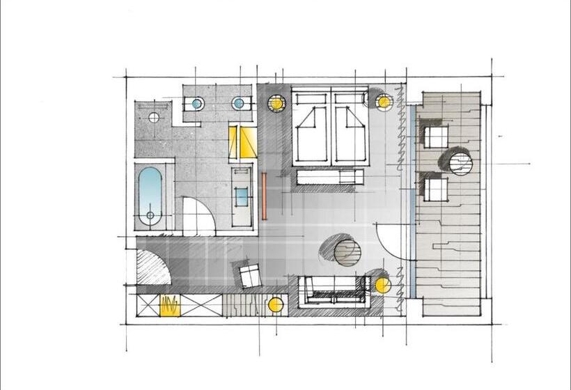 골프 전망 주니어 스위트, Dolomitengolf Suites