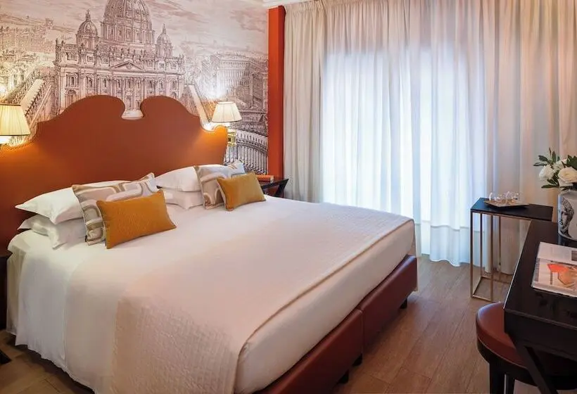 اتاق لوکس با بالکن, Starhotels Michelangelo Rome