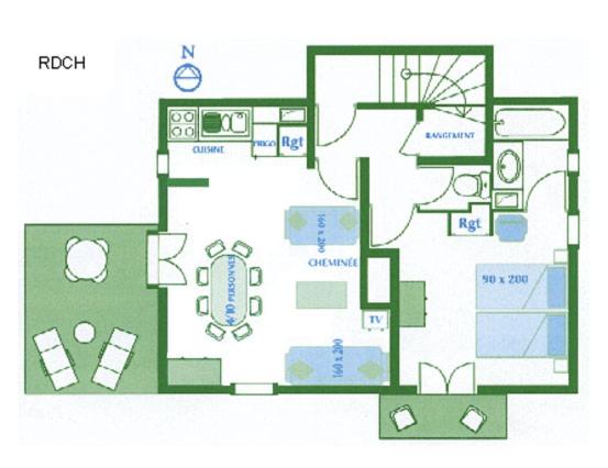 Шале 1 Спальня, Locations Appartements & Chalets   Village Piéton, Vue Glaciers