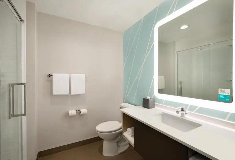 身障者適用クイーンサイズベッドルーム, Avid Hotels   Beaumont, An Ihg