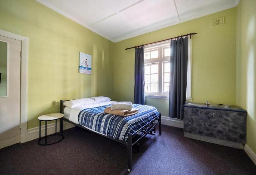 带共用浴室的标准房间, Yha Newcastle Beach