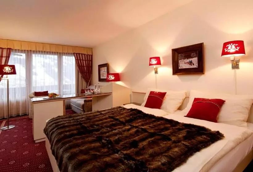 Deluxe Room Mountain View, Chalet Hotel Beau Site