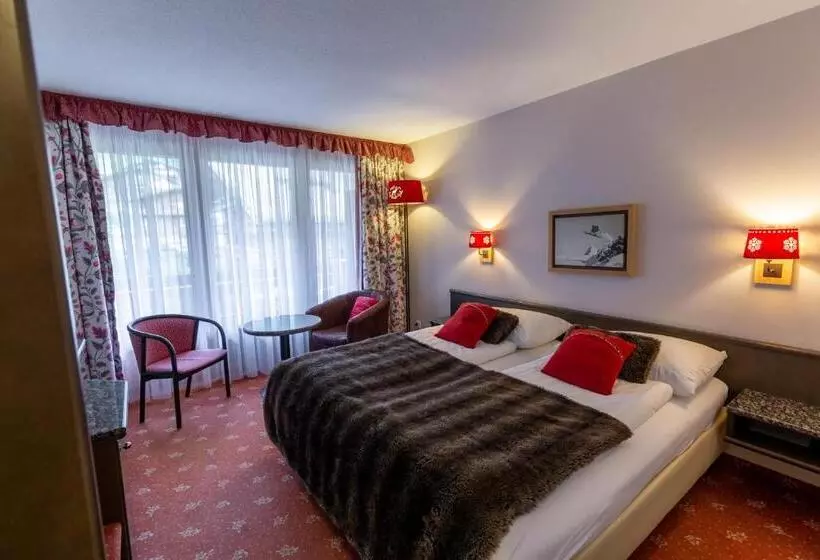 اتاق استاندارد با بالکن, Chalet Hotel Beau Site