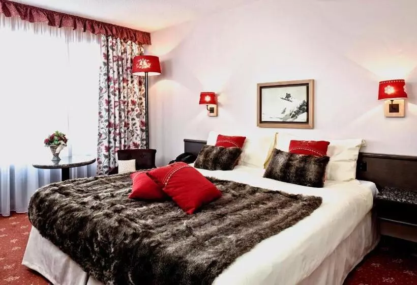 اتاق استاندارد با بالکن, Chalet Hotel Beau Site