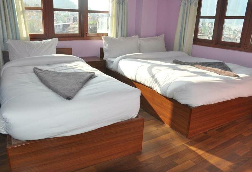 اتاق استاندارد با بالکن, Stupa View Inn