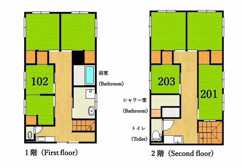 浴室共有スタンダード４人用ルーム, Yadokari House