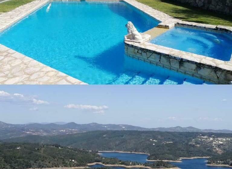 וילה עם חדר שינה אחד ובריכת שחיה, Casa Do Trovador