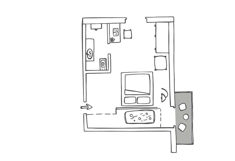 标准间带阳台, Baia Azzurra   Lake Front