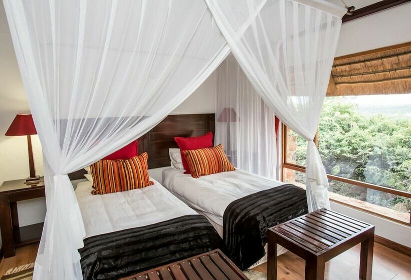 בקתת דלוקס בת חדר 1, Umzolozolo Private Safari Lodge & Spa