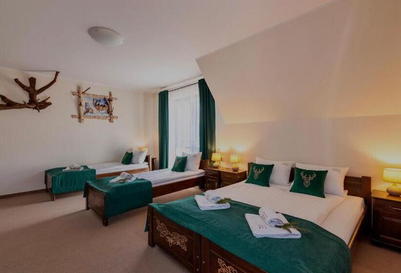 غرفة قياسية ثلاثية مزودة بشرفة, Dworek Myśliwski Hubert świetna Lokalizacja 50m Od Term Bania