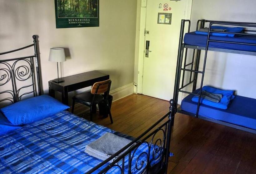 اتاق استاندارد چهارنفره با سرویس بهداشتی مشترک, Newtown Backpackers