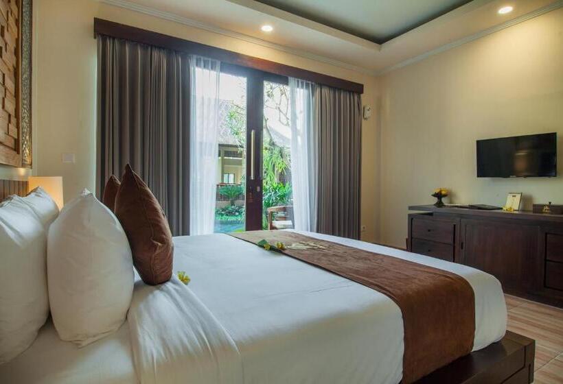 מיטת קינג בסוויטה, The Mudru Resort By Pramana Villas