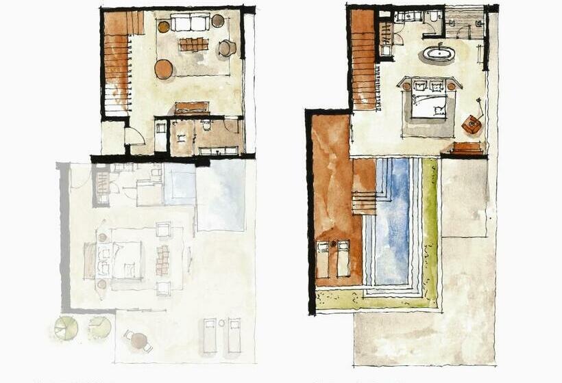 1침실 듀플렉스 빌라, Carmel Taiba Exclusive Resort