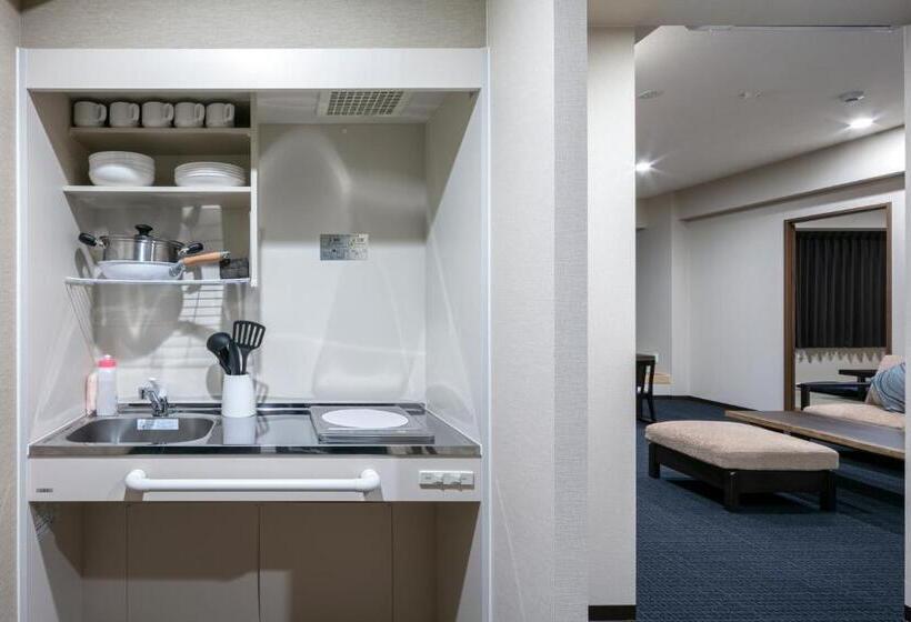 סוויטה עם ג'קוזי, Randor Residential Hotel Kyoto Suites