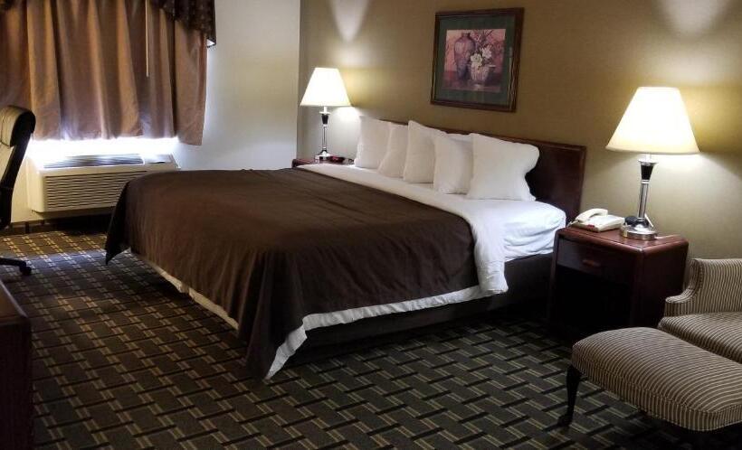 キングサイズベッドのスタンダードルーム, Fairbridge Inn & Suites Batavia  Darien Amusement Park