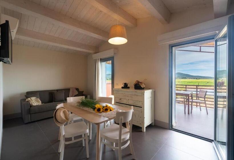 آپارتمان 1 خوابه با چشم‌انداز استخر, Podere Maremma Spa & Ristorante