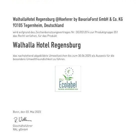 デラックスルーム, Walhalla Hotel Regensburg Hoeferer 4 Sterne Superior